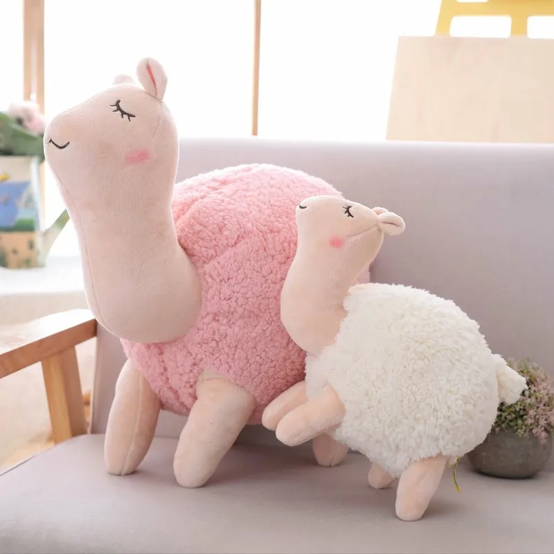 

soft plush sheep toys pink&white animal dolls stuffed goat toy kids kawaii gift Christmas birthday gift room decor