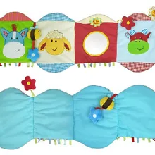 Игрушек! Милые Мультяшные животные осел овца крупного рогатого скота кровать вокруг детские игрушки многоцелевой плюшевый книга с зеркало безопасности подарок 1 шт
