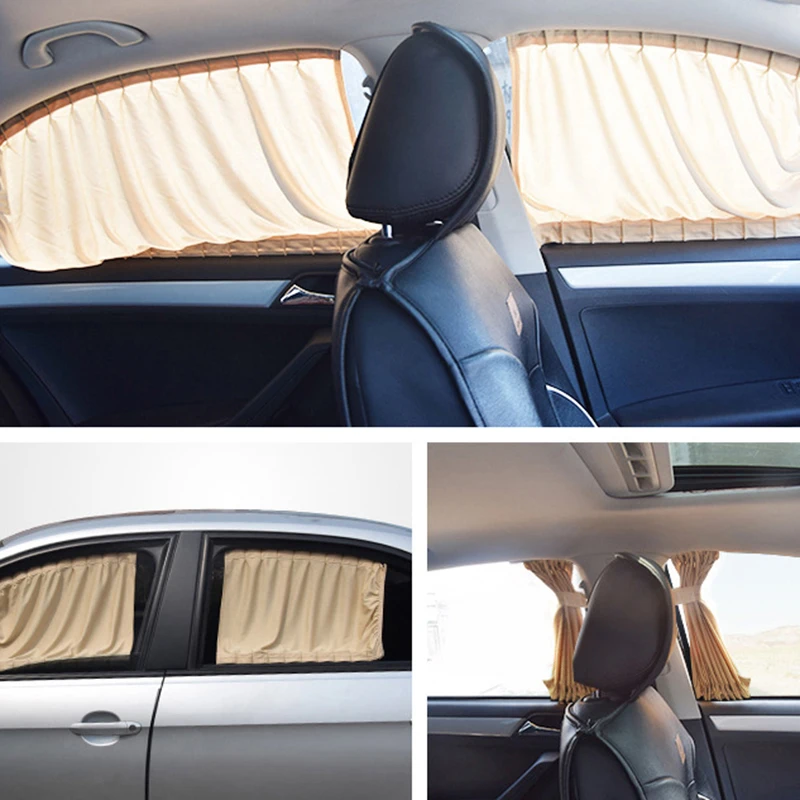 2x50 S/50L автомобиля боковой оконные шторы оттенок автомобиля шторы авто заднее стекло Защита от солнца Блок