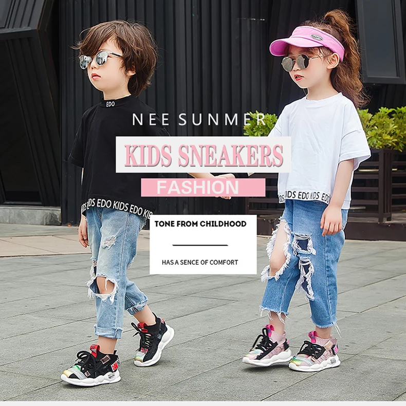 2019 Autumn Kids sneakers Girls shoes Boys Fashion Casual Children Shoes for Girl Sport Running Child Shoes Chaussure Enfant (1)