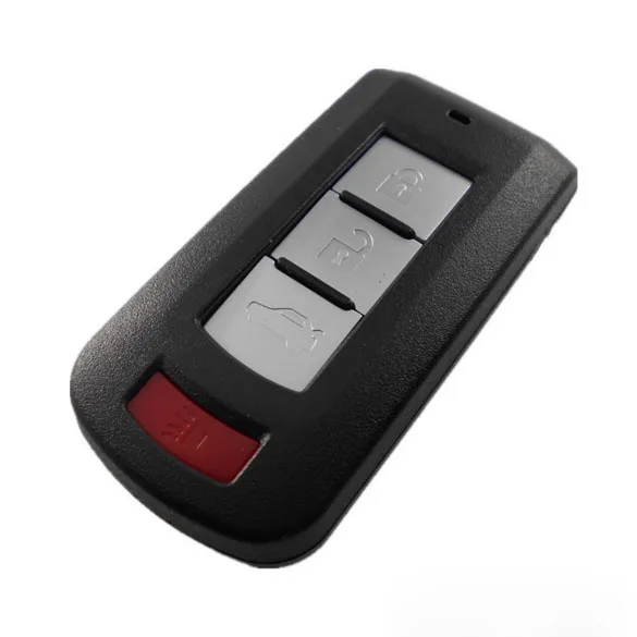 Smart Card 4 Buttons Remote Key Shell Case For Mitsubishi Lancer EX Outlander Pajero+Emergency  key blade