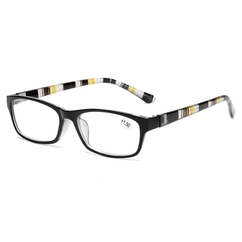 New reading glasses for men and women in 2019 with rectangular ultra-light frame mosaic pattern presbyopic glasses 1.0.1.5.2.0.2