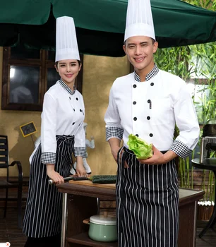 

Chef Uniform Chef's Long Sleeve Outfit Hotel Chefs Work Clothes Spring and Autumn Outfit Chef Clothing
