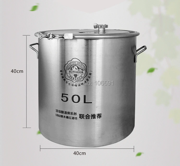 

beer liquor wine fermenter thermostat bucket keg High quality 50L barrel keg stainless steel fermenters, fermentation tanks,