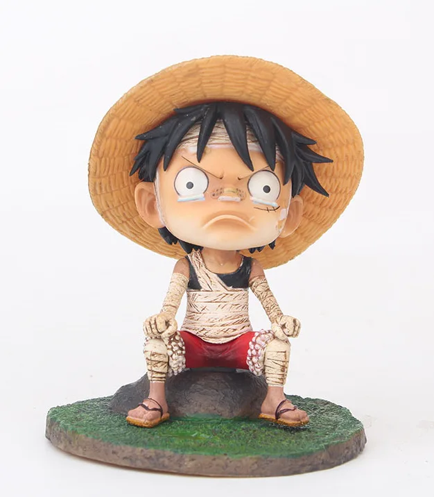 

Anime One Piece Bandage Monkey D. Luffy Angry Boy PVC Action Figure Resin Collection Model Toy Doll Gifts Cosplay
