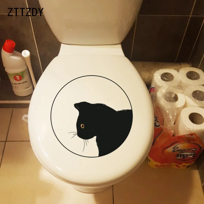 ZTTZDY 20*20CM Cat Living Room Decoration Toilet Sticker Wall Stickers T3-0029 | Дом и сад