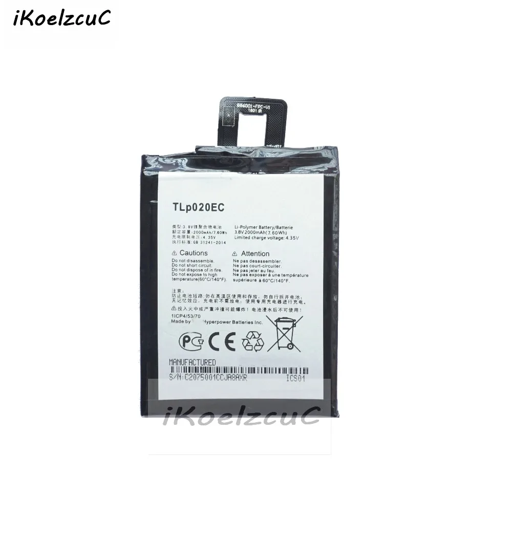 IKoelzcuC 1 шт. аккумулятор для телефона + подарок Alcatel One Touch POP UP OT6044 6044 6044D TLP020EC 2000