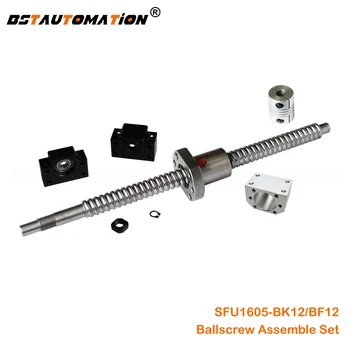 

1605 Ballscrew BK12 BF12 DSG16H housing Coupling SFU1605 Ballscrew 300mm 400 500mm 750mm 800 900 1000mm 1200mm 1500mm CNC parts