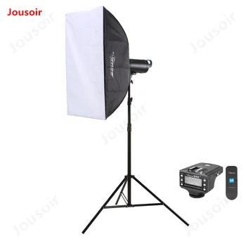 

High speed flash dynamic capture 1/8000s photographic single lamp square softbox set photo studio kit CD50 T02
