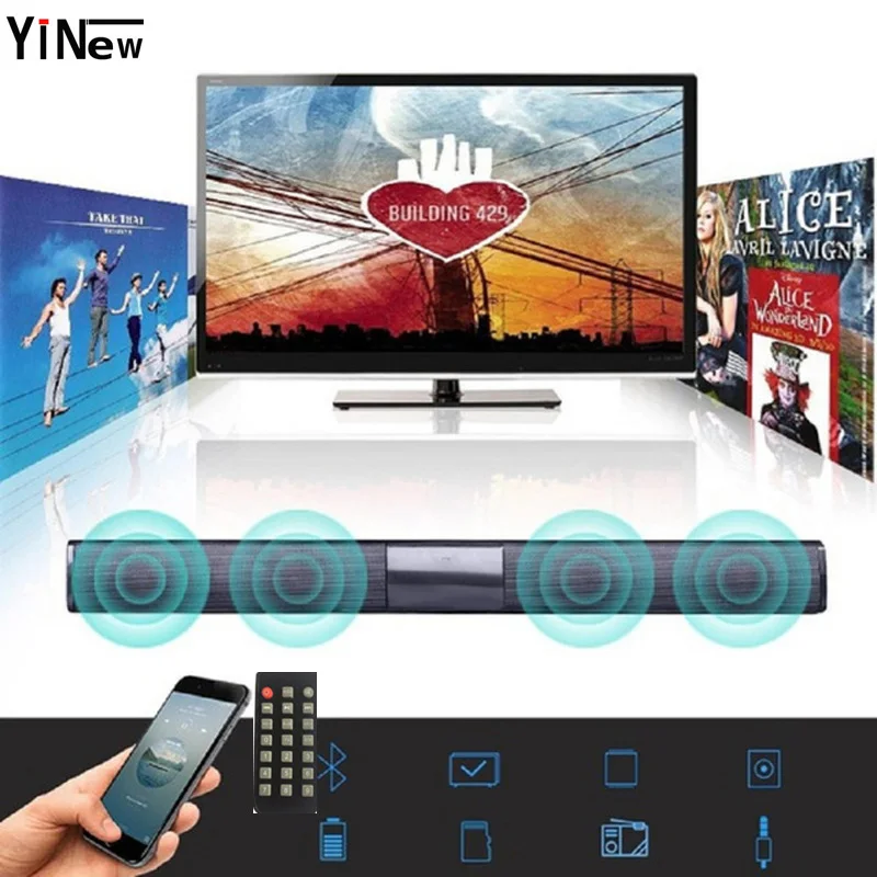

Wireless Bluetooth 20W Speakers Column Computer 2.1 Sound Bar subwoofer USB AUX MP3 Music Player Boom Box for Phone TV Computer