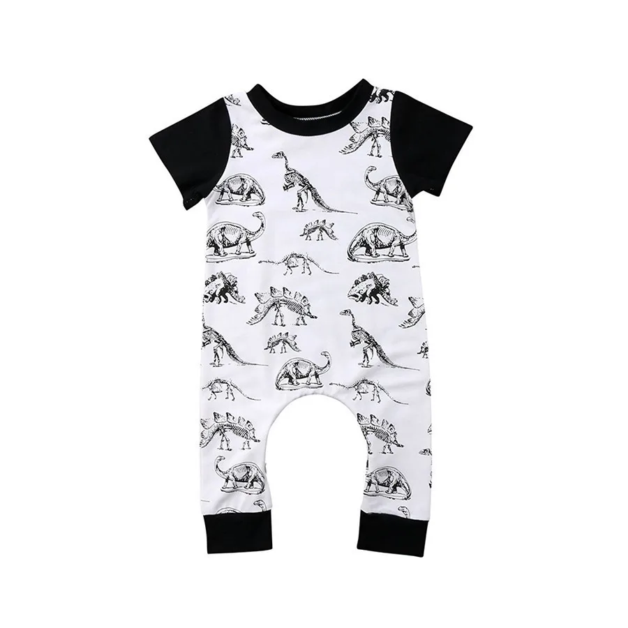 GRNSHTS Toddler Infant Baby Boy Clothes Dinosaur Sleeveless Bodysuit