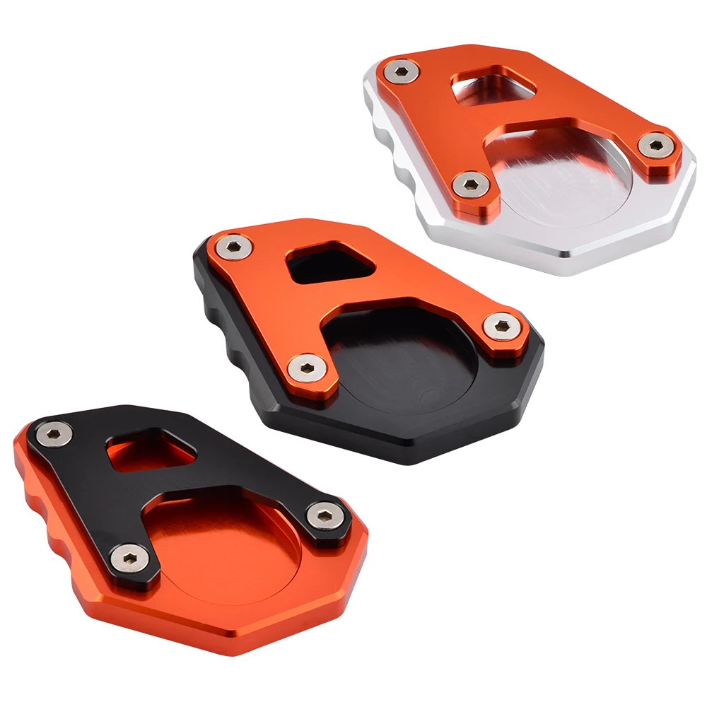 Motorcycle Aluminum Kickstand Side Stand Extension Plate Pad For KTM 1050 1090 1190 1290
