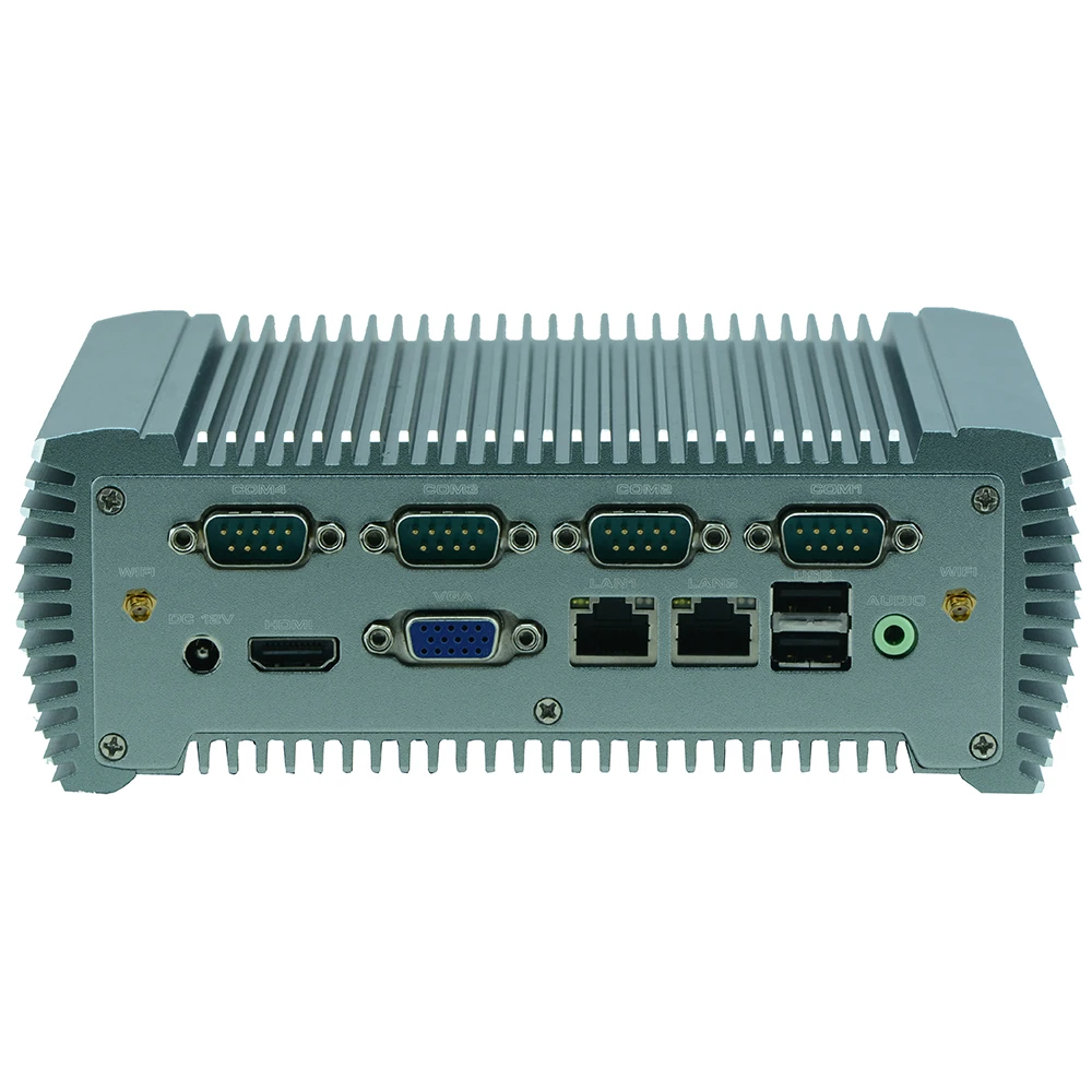 Fanless Embedded Industrial Computer with 6 COM 2 LAN 82583V Partaker Q10 (5)