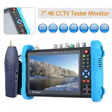 7 SEESII “4 k 8 gb CVI TVI AHD HD SDI/EX-SDI Câmera PTZ Multímetro Teste POE CCTV IP Do Monitor Testador WI-FI Onvif Vídeo HDMl H.265