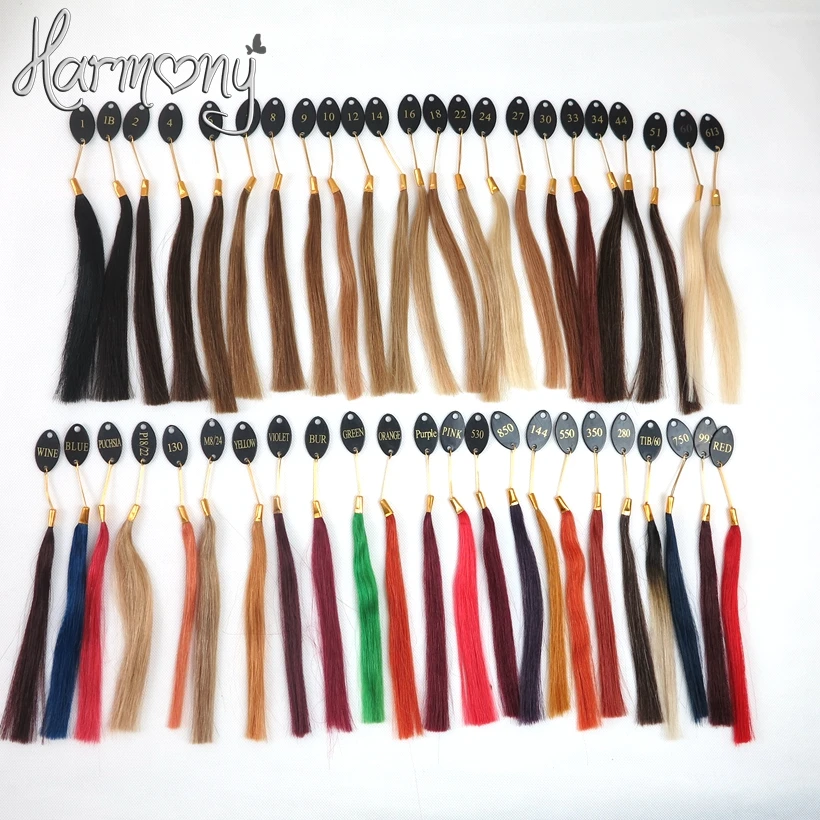 Free shipping!! HARMONY Wholesale 46colors color chart hair color ring for salon and hair extensions 7sets/lot Free shipping!! HARMONY Wholesale 46colors color chart hair color ring for salon and hair extensions 7sets/lot