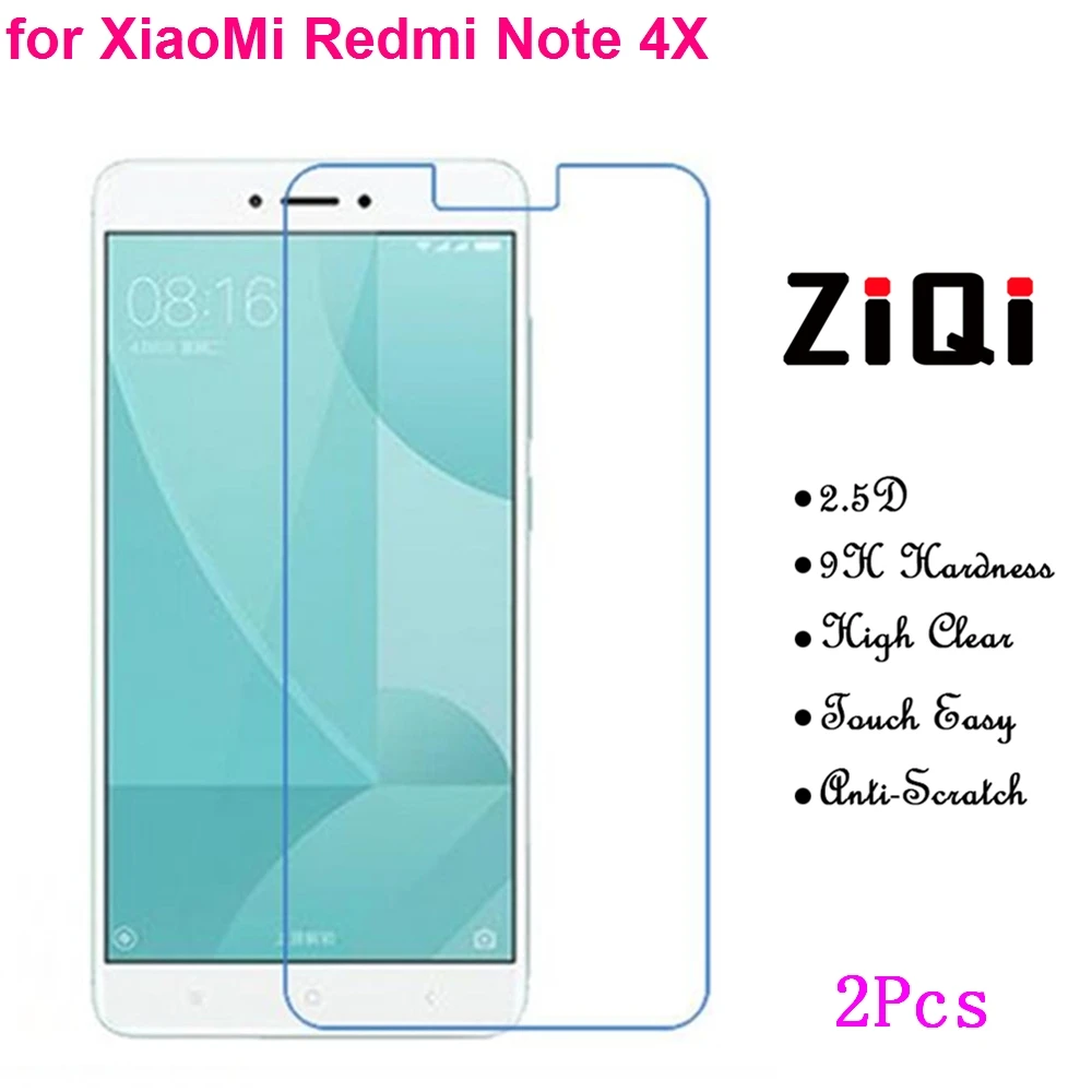 2 шт. закаленное стекло 9H 2.5D для Xiaomi Redmi Note 4X Премиум Защитная пленка 4X5 5 дюймов