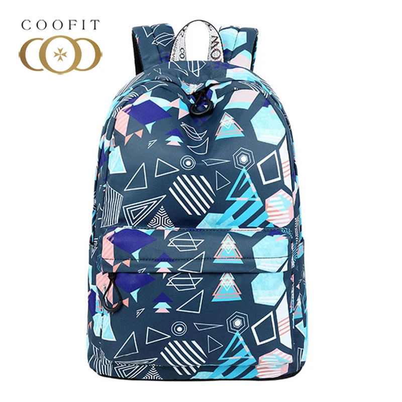 

2018 Fashion Circle Diamond Printed Laptop Backpack For Girls Women Female Casual Geometric School Bag Bookbag Feminine Mochila