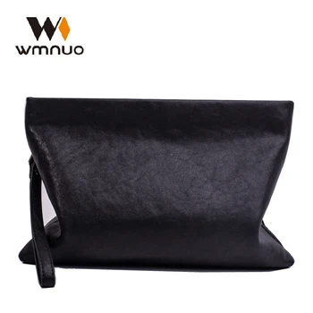 

Wmnuo 2020 Fashion Brand Hand Bag Men Genuine Leather Soft Cowhide Clutches Male Simple Wallet Clutch Bag Envelope Bag Hot