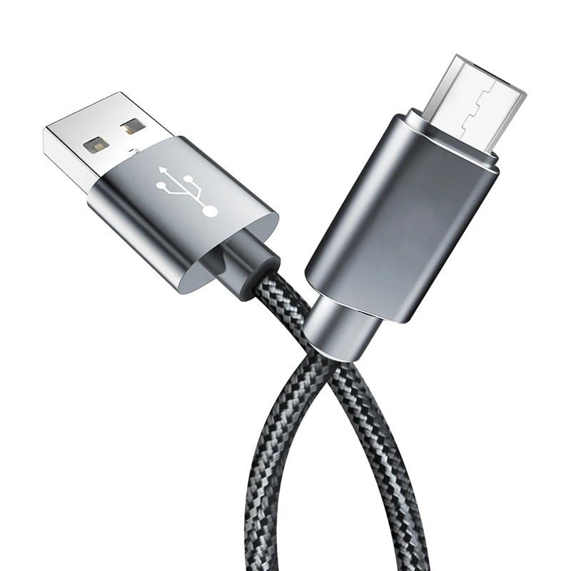 Металлический кабель Micro-USB в оплетке 25 см 1 м 1,5 м Microusb кабель для зарядки данных для samsung Xiaomi huawei Android USB Micro шнур