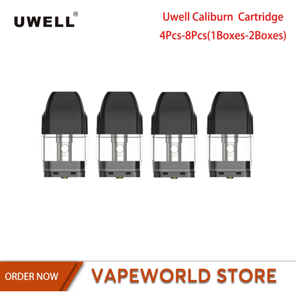 

4Pcs 8Pcs Original Uwell Caliburn Cartridge 2ml 1.4ohm Electronic Cigarette Accessories For Uwell Caliburn Kit Vape Cartridge