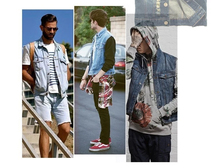 Джинсовый жилет с вышивкой, мужской джинсовый жилет в стиле пэчворк, мужские летние куртки без рукавов в стиле панк-рок, байкерские куртки с цветочной аппликацией в стиле хип-хоп