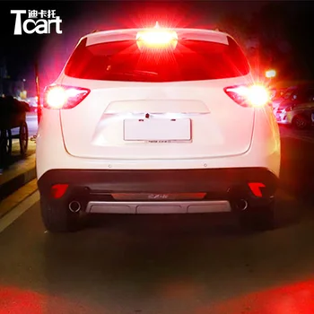 

Tcart 2pcs High Quality 1156 1157 LED Bulbs brake light Turn signal Auto Accessories For Mitsubishi Outlander 3 2013-2015