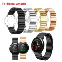 Роскошный отлично Нержавеющая сталь ремешок для Xiaomi huami Amazfit строгий ремень замена ремешок Группа для huami Amazfit