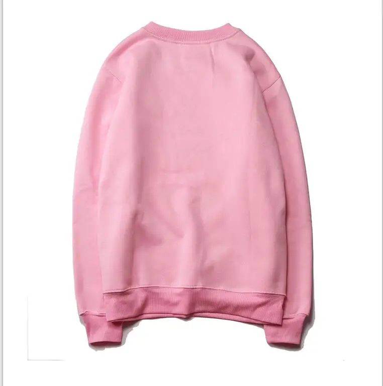 2018 Autumn Winter Fashion Hip Hop Justin Bieber Hoodie For Men Women Fleece Sweatshirt Rainbow shark Hoodies Crew Neck PINK