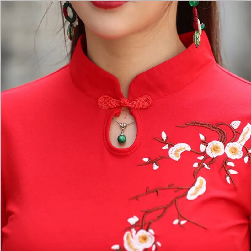 Зимнее китайское традиционное платье qipao Женские китайские cheongsams восточные