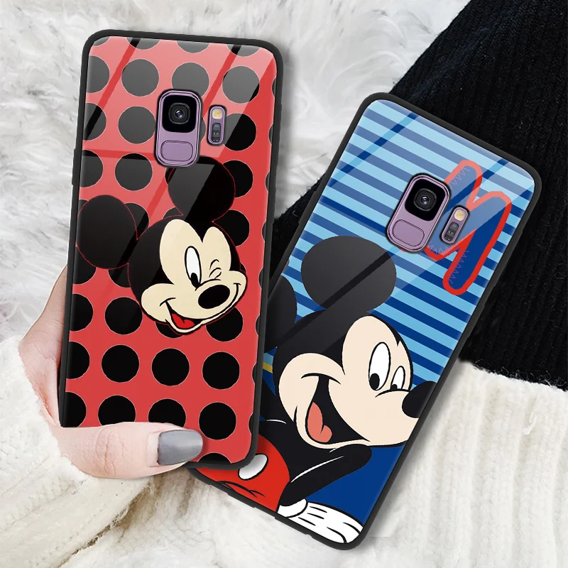 

Cartoon Tempered Glass Coque For Samsung Galaxy Note 8 9 A6s A7 A8 2018 A50 A6 J4 S10e S9 S8 S10 Plus J5 Prime M20 M10 TPU Case