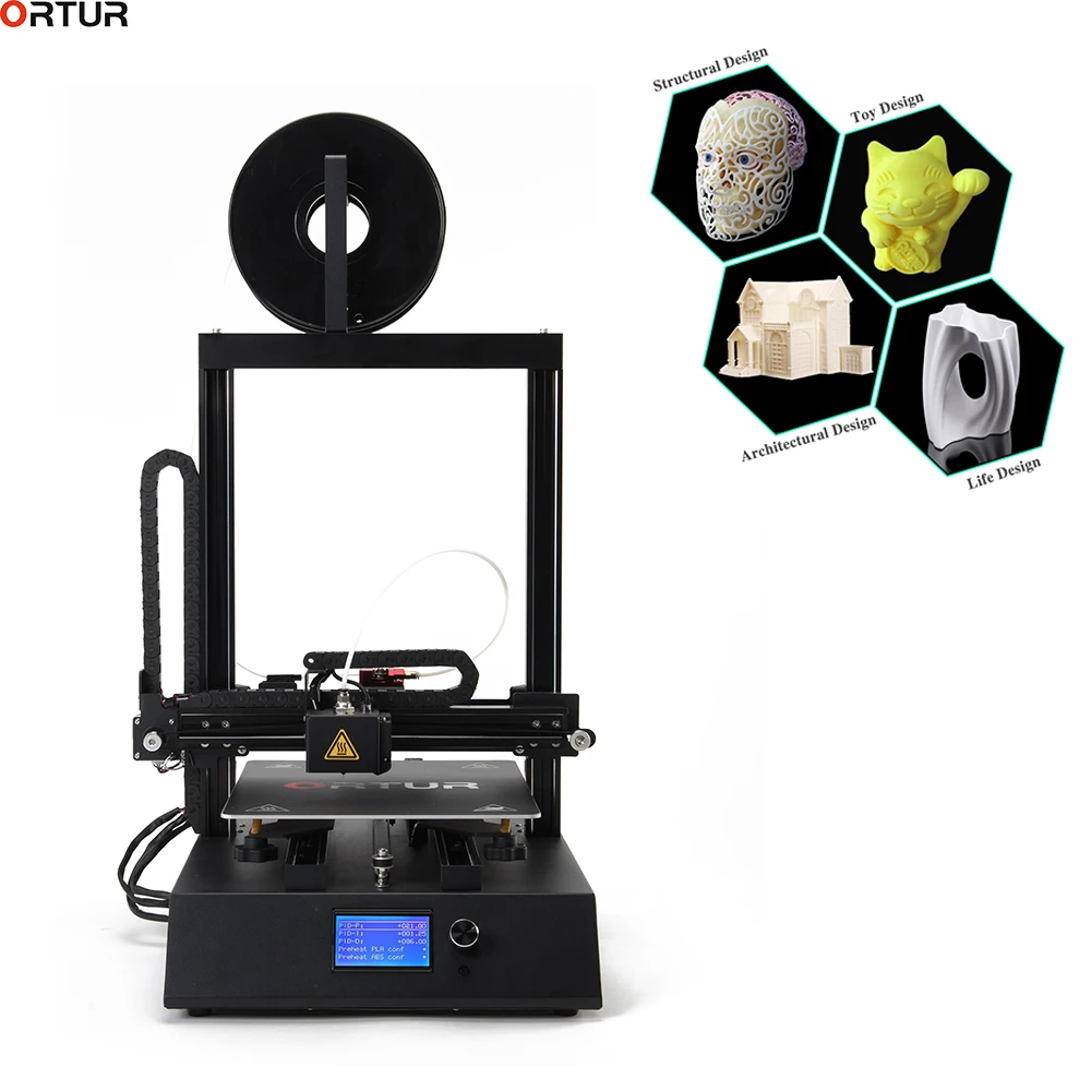 

Plus Size Ortur 4 3D Printer Open Build with Dual Z Linear Guide Rail Filament Sensor/Detect Resume Power Off 3D Printer DIY Kit