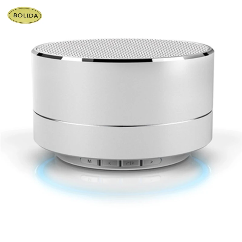 

Bolida wirelesss A10 LED glowing Bluetooth receiver Hands-free Music Player metal Bluetooth speaker For iPhone xiaomi Oppo