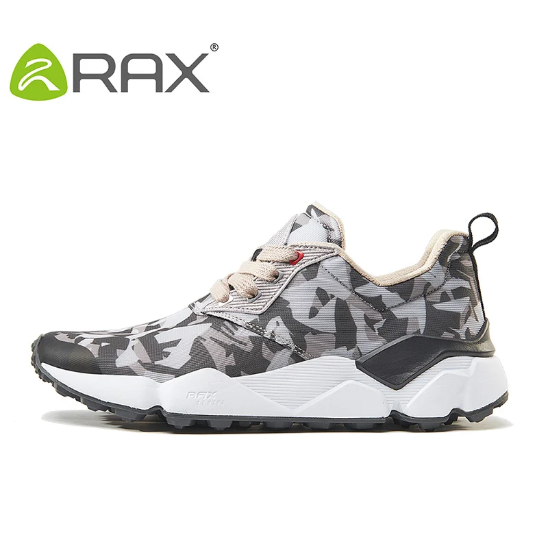 RAX/Женская обувь для бега, новинка года, дышащие кроссовки для спорта на открытом воздухе, женская обувь для туризма, легкая спортивная обувь для девочек - Цвет: grey camo