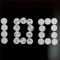 100Pcs/lot 125KHZ TK4100/EM4100 Diameter 25mm RFID Coin Card With 3M Adhensive Sticker Read Only ID Card In Access Control Card