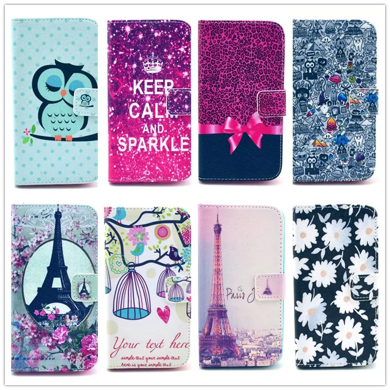 

For LG Optimus G2 D802 PU Leather + Soft TPU Fashion Patterns Coque Fundas Capa Luxury Wallet stand design protective phone bag