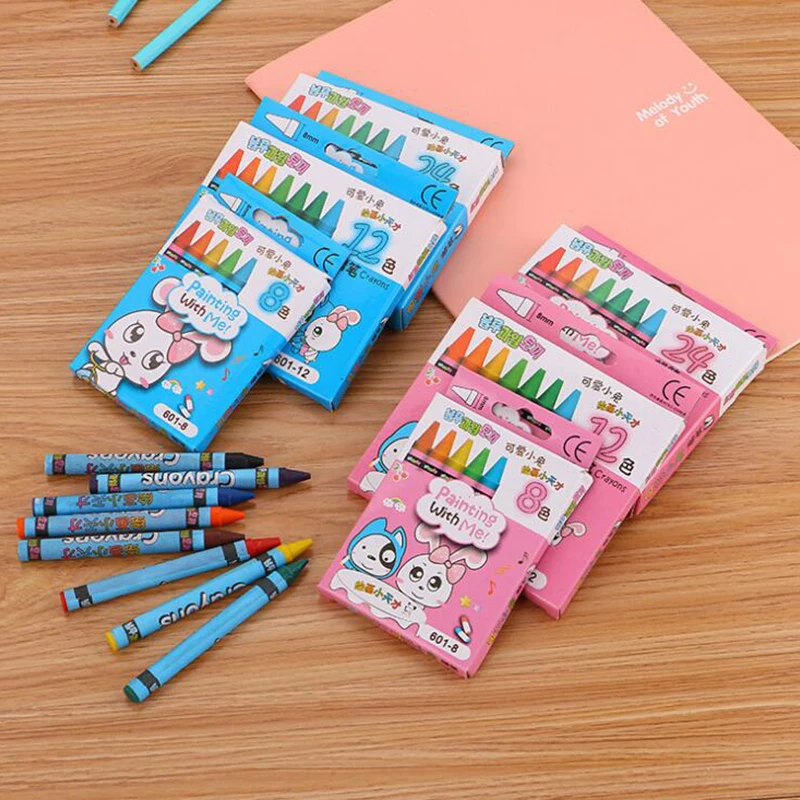

8/12/24Colored Art Colorful Crayon Pen For Kid Student School Suppied Painting Draw Painted Marker Pencil Writing Stationery