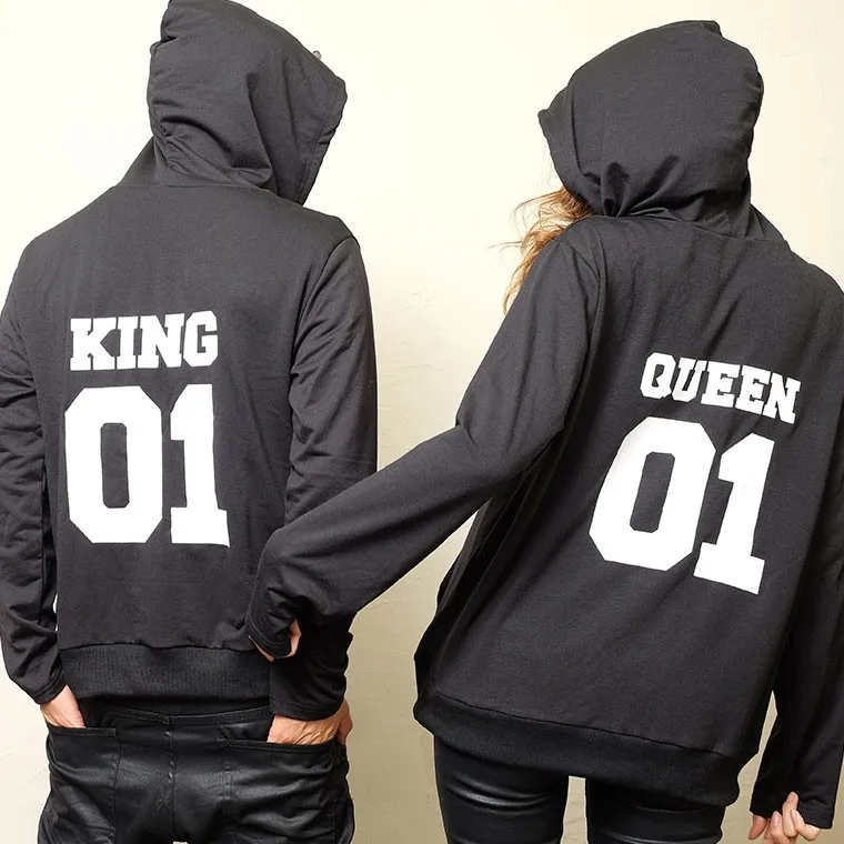 king queen prince hoodies