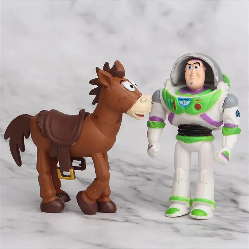 7 шт./компл. История Игрушек 4 Buzz Lightyear Jessie Woody Bullseye Forky ПВХ Фигурка DIY микро игрушки