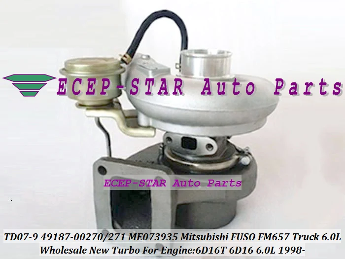 TD07-9 49187-00270 49187-00271 ME073935 Turbo For Mitsubishi FUSO FM657 Truck 6D16T 6D16 6.0L 1998- (1)