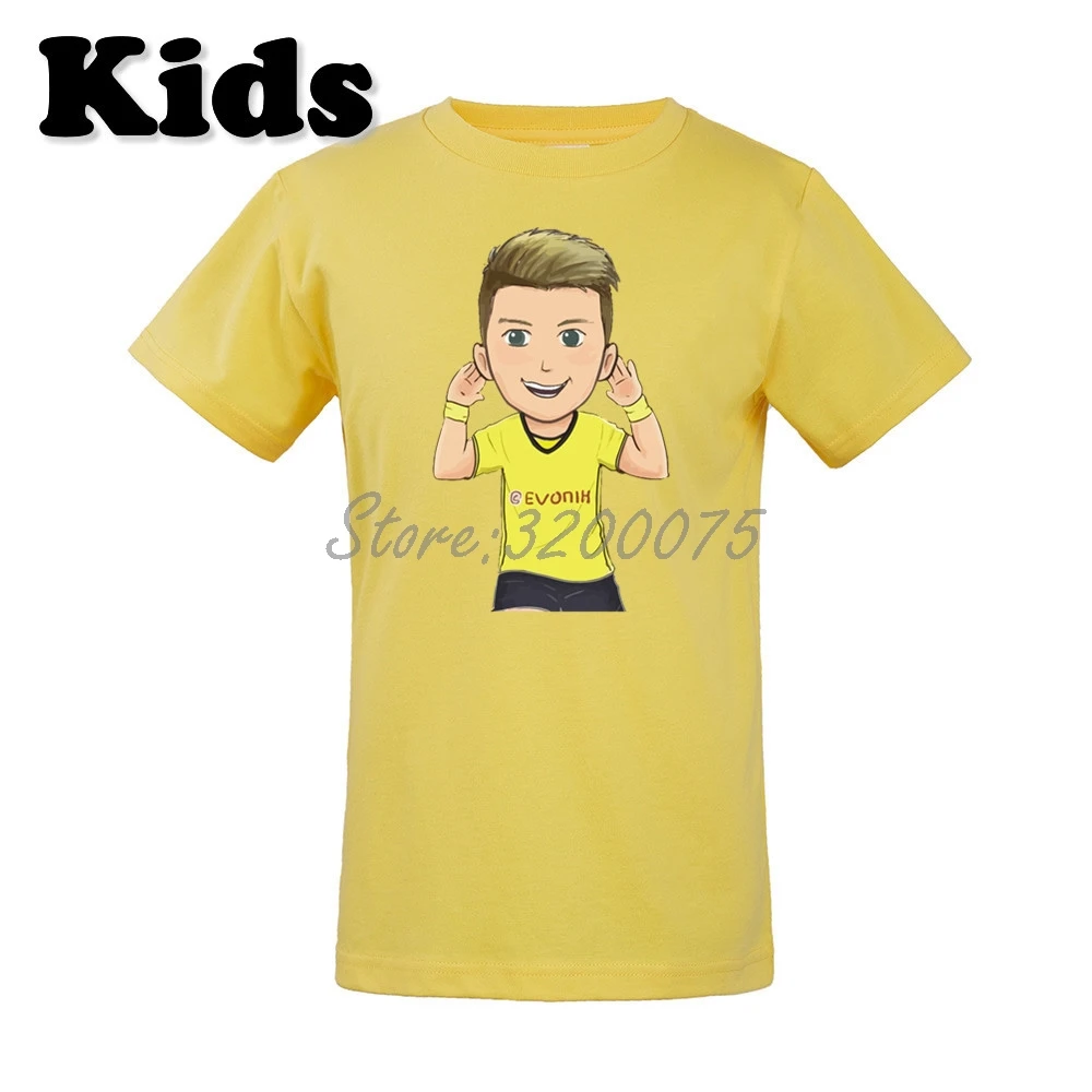 

Kids Marco Reus 11 Comic Cartoon T-shirt Clothes Borussia T Shirt Youth boys girl tshirt for Dortmund fans o-neck tee W19032905