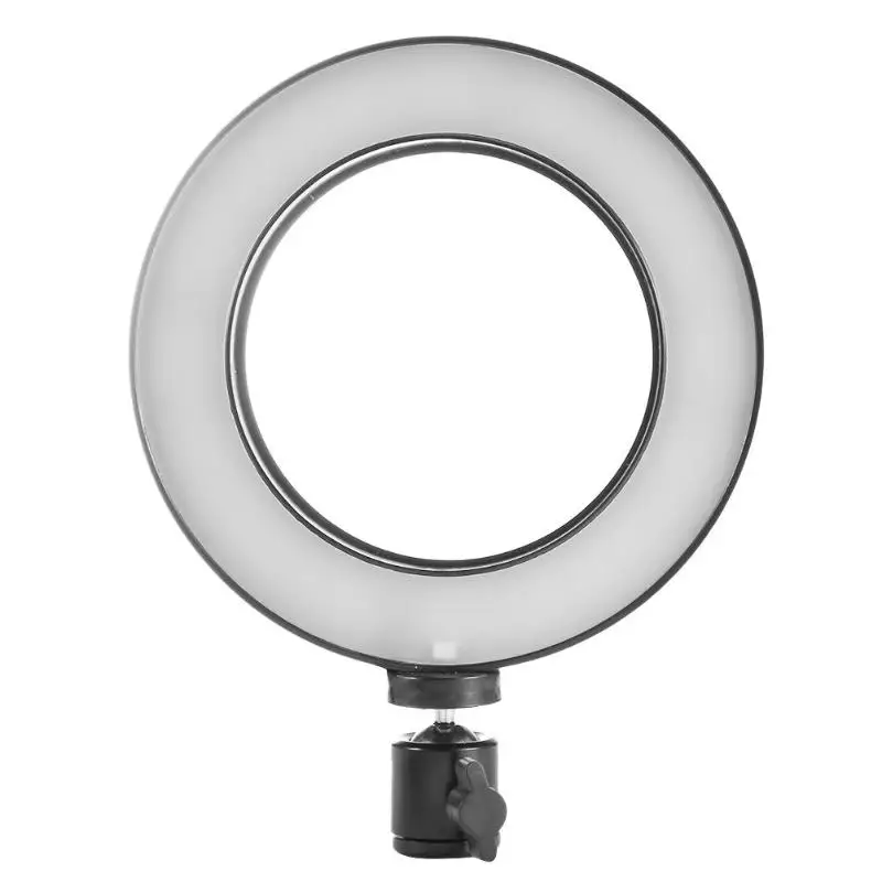 Переносной светодиодный кольцевой светильник для студийной камеры с регулируемой яркостью, кольцевой светильник для видеосъемки, кольцевой светильник