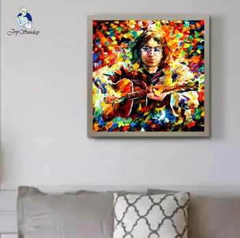 

JOY SUNDAY,5D Diy diamond painting full square Diamond embroidery Guitar man painting mosaic pictures of rhinestones