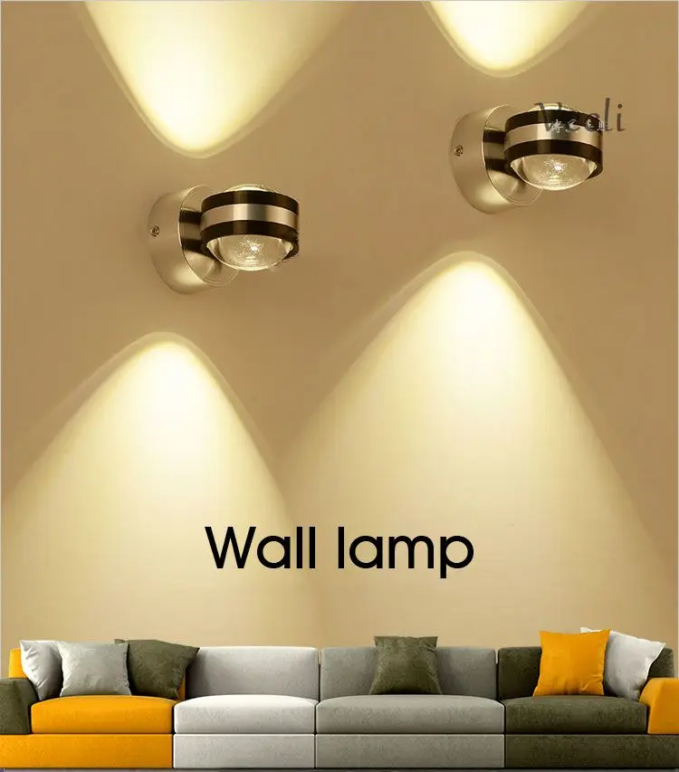 para Cima para Cima para Baixo Lâmpada de Parede Decoração do Hotel Sala de Estar Lâmpadas do Corredor de Cabeceira Baixo Levou Moderno Interior Luz Quarto tv Fundo Imagem Sutiã 6 High Quality picture lamp