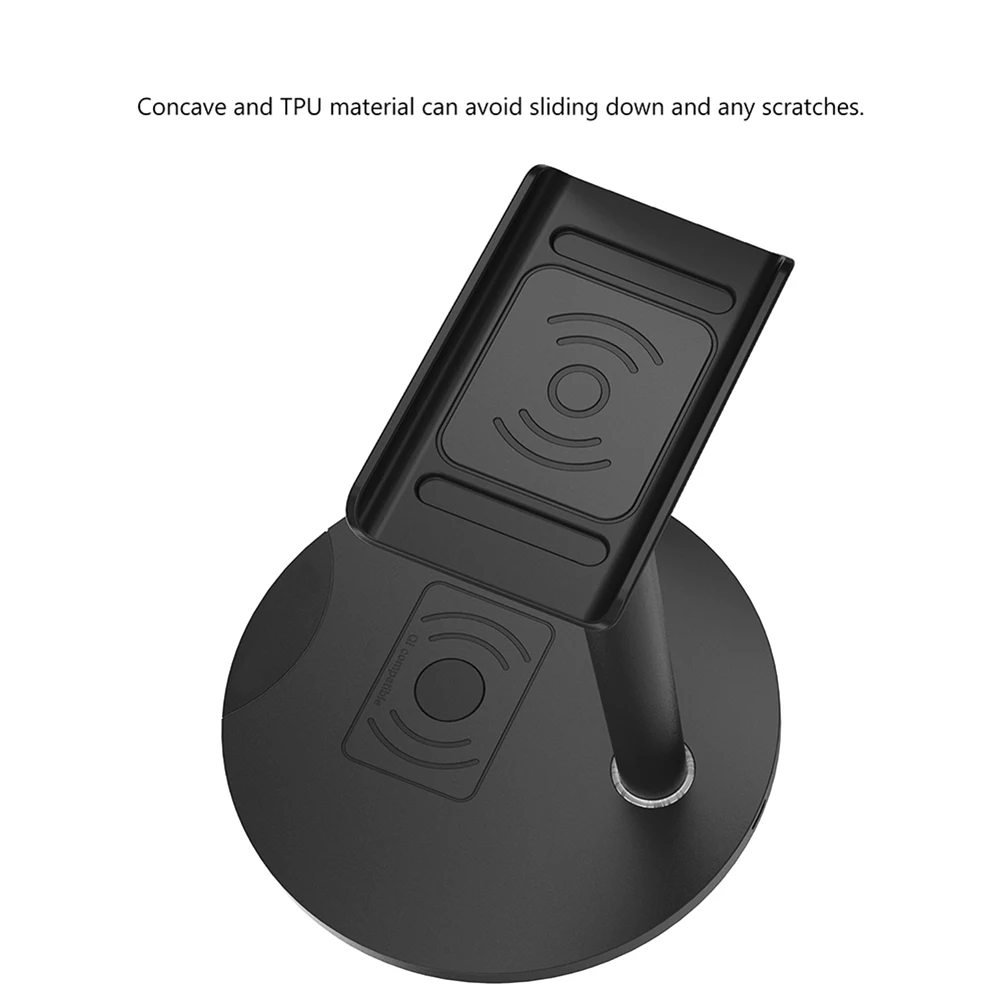 High Quality Wireless Charging Headset Stand Headphone Holder Aluminum Stand for Samsung Galaxy