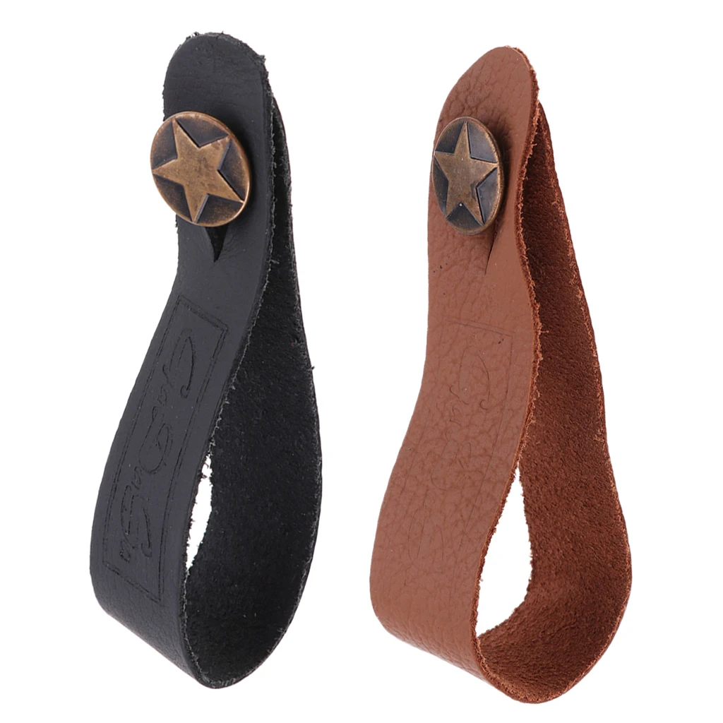 2 Pieces Acoustic Guitar Ukulele Strap Hook Button Antiskid Protector for Musical Instrument Parts