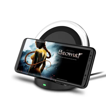 

Tilt-standing 10W Qi Wireless Charger For iPhoneX Samsung S9 Visible Slim Fast Wireless Charging pad for IphoneX Samsung S9