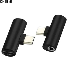 Cherie usb-адаптер Tipo C 3,5 мм наушники аудио USB C разветвитель AUX зарядный кабель Jack адаптер для Xiaomi huawei samsung Moto