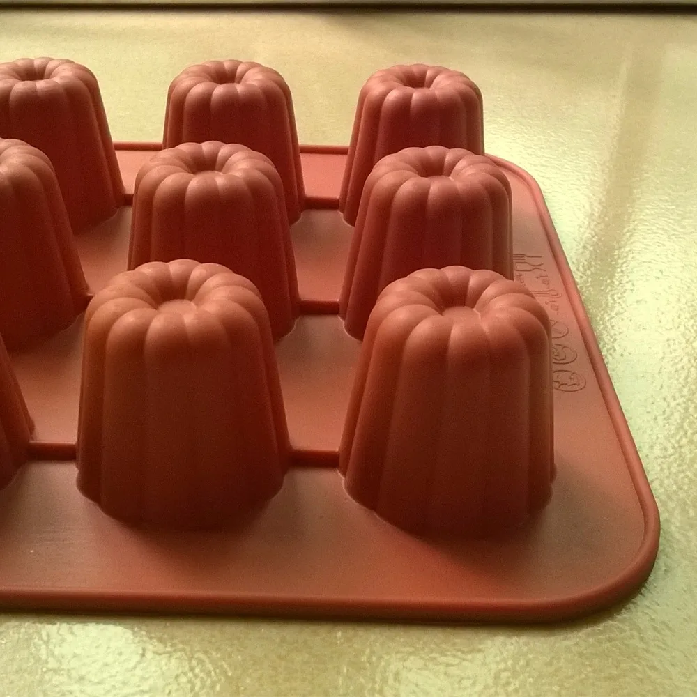 1Pc Dessert Tools Cake Mold For Baking 18 cavity Silicone Mold Canele Moulds French Dessert 1Pc Dessert Tools Cake Mold For Baking 18 cavity Silicone Mold Canele Moulds French Dessert