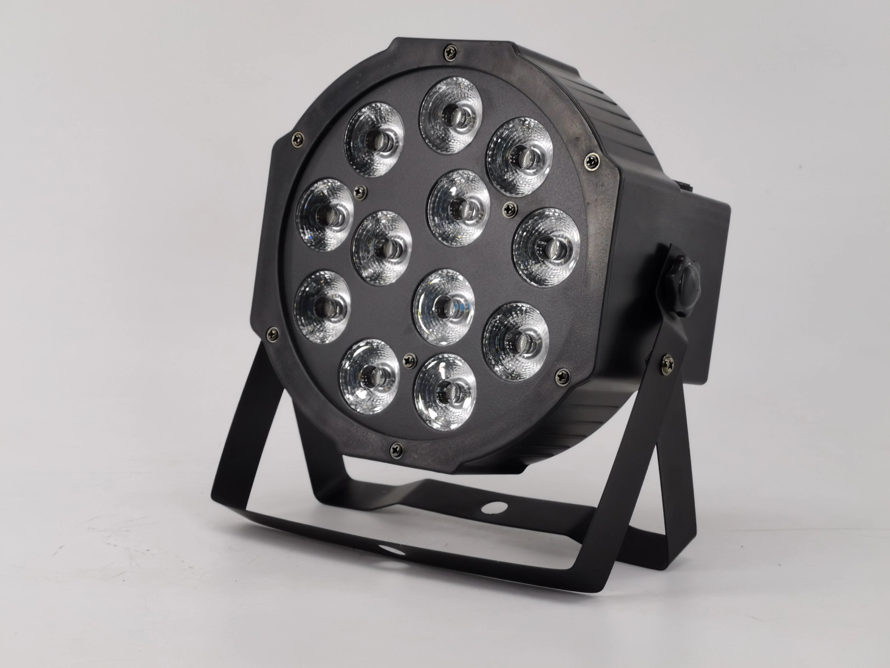 8 шт./12x12 Вт светодиодные лампы RGBW 4 в 1 плоские со штепсельной вилкой dmx512