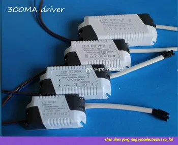 

Free shipping 10pcs 7w 12w 18w 36w 300mA LED Driver Convertor Transformer Ceiling Light Power Supply
